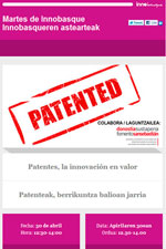 Patentes SORALUCE en el próximo Martes de Innobasque