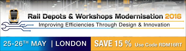 DANOBATGROUP patrocina la conferencia "Rail Depots & Workshops Modernisation 2016"