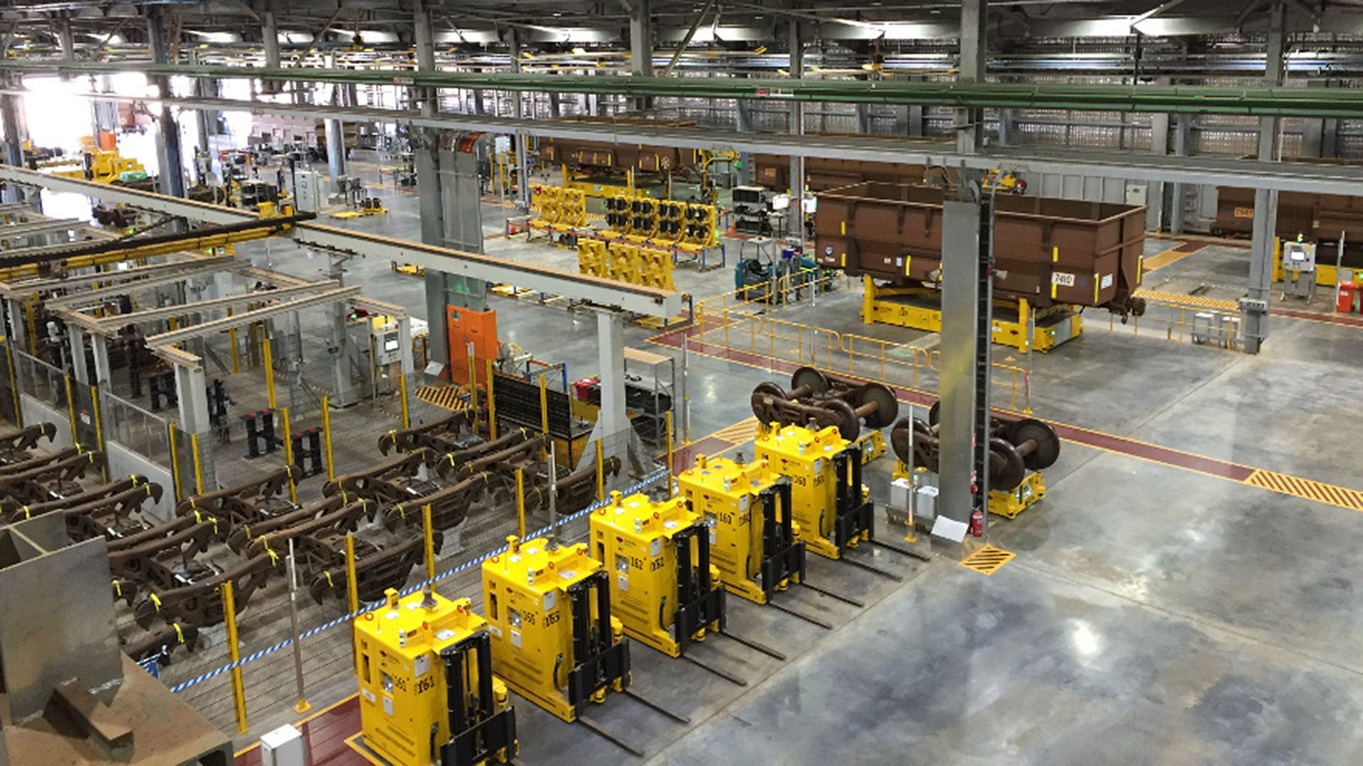 Automated railcar repair workshop