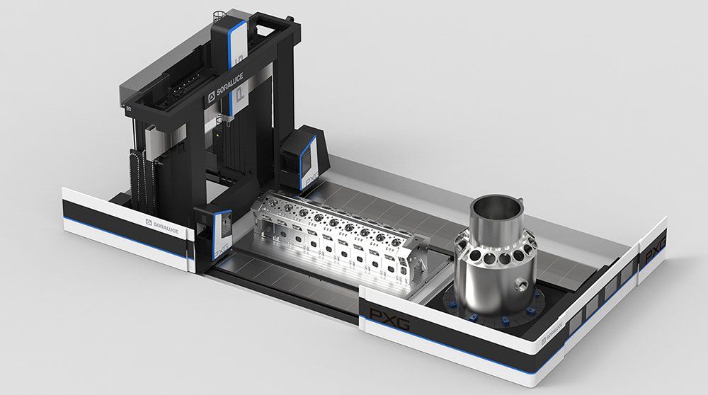 SORALUCEk PXG-19000-W aurkeztu du, gantry multifuntzio fresaketa torneaketa zentroa