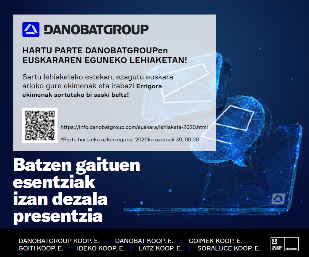 Danobatgroup lanza un año más el concurso del día del euskera