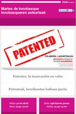 Patentes SORALUCE en el próximo Martes de Innobasque